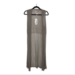 Eileen fisher linen knit vest size large